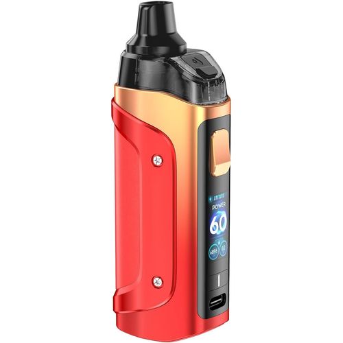 Pour geek vape Aegis Boost 3 Kit 60W mod 5ml Boost 2 cartouches adaptateur B - Coil cigarette électronique Smart/Power/Eco Vaporisateur - sans nicotine (Rouge couchant)