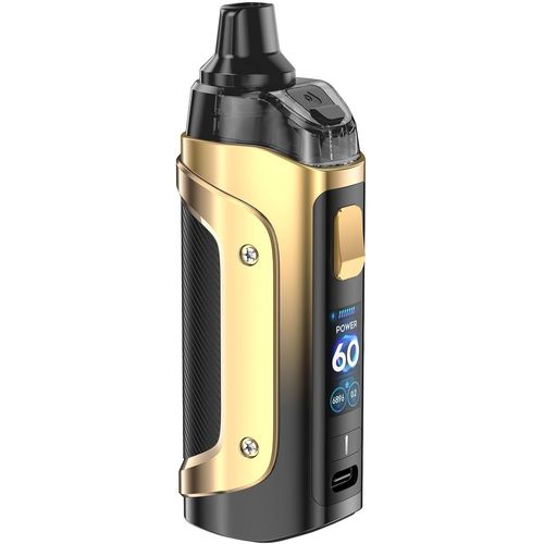 Pour geek vape Aegis Boost 3 Kit 60W mod 5ml Boost 2 cartouches adaptateur B - Coil cigarette électronique Smart/Power/Eco Vaporisateur - sans nicotine (Or minuit)