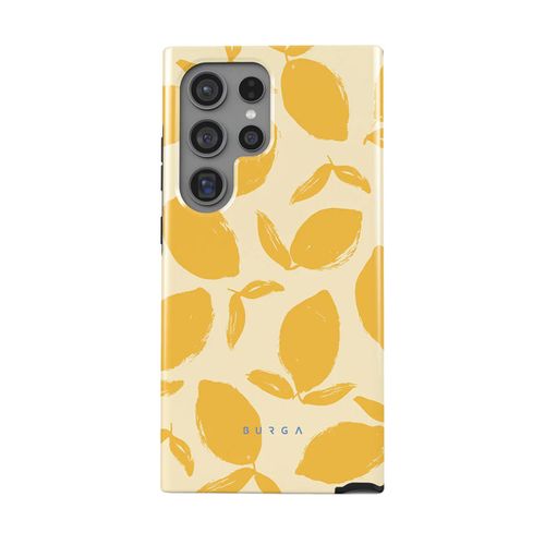 Coque Pour Galaxy S24 Ultra Tough Antichocs Modèle Lemon Tart Burgajaune