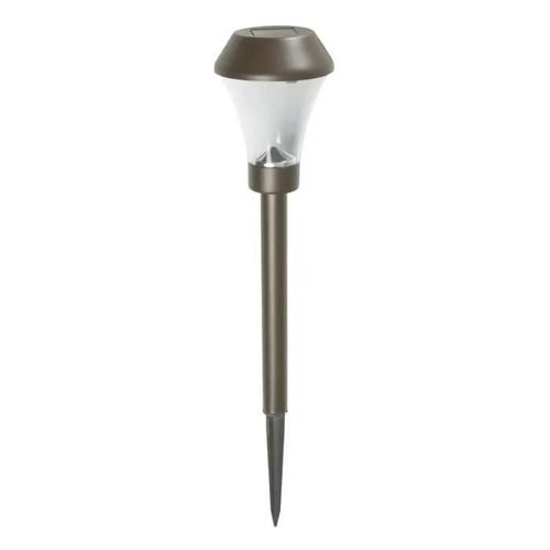 Balise Solaire - Nortene - Areis - Inox/Anthracite/Brun - Ø8,5 Cm X H31 Cm