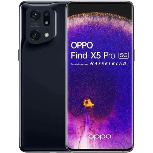 OPPO Find X5 Pro 5G 256Go Noir - Reconditionné - Excellent état