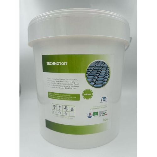 Peinture toiture - Impermeabilité, rénovation,consolidation et décoration du support - Verte - Jerrican de 20 litres