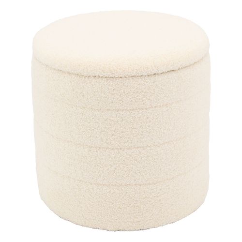 Pouf / Coffre En Bouclette Petit