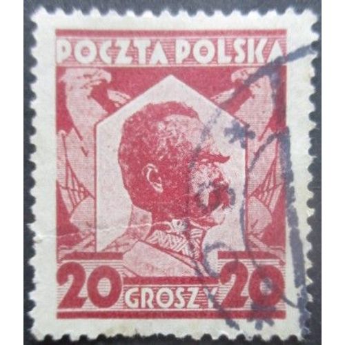 Pologne N°332 Josef Pilsudski Oblitéré