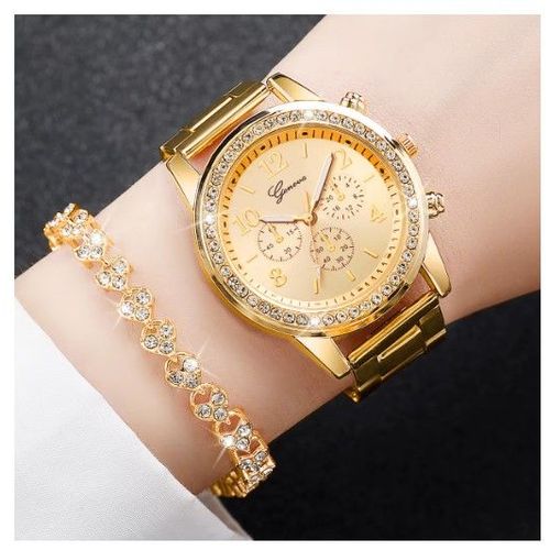 Montre À Quartz En Acier Inoxydable