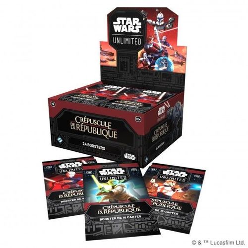 Asmodee Carte À Collectionner Star Wars Unlimited Crépuscule De La République Booster