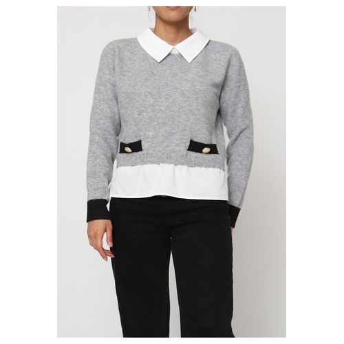 Pull Gris Femme