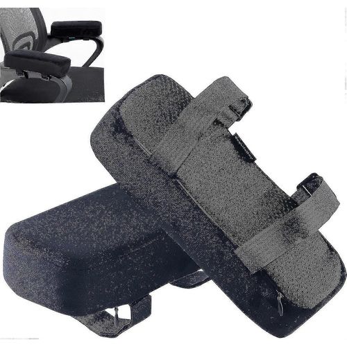 Extra Thick Chair Accoudoir Coussins Coude Oreiller Pression Soulagement Chaise De Bureau Chaise Gaming Accoudoir Avec Mousse À Mémoire De Forme Accoudoir Coussins 2 Pièces Ensemble De Chaise