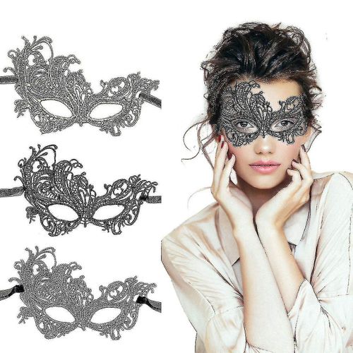 Masque De Mascarade - 3 Pack Masque D¿Halloween Femmes Dentelle Vénitienne Sexy Party Masque Oculaire Pour Femmes