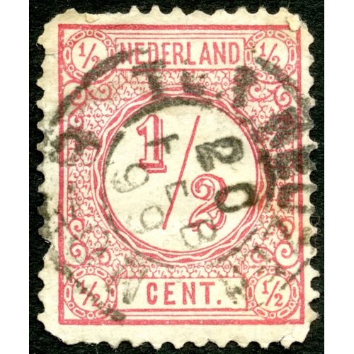 Timbre Oblitéré Nederland, 1/2 Cent