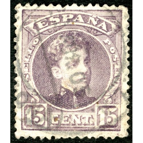 Timbre Oblitéré Espana, Sello Postao, 15 Cent