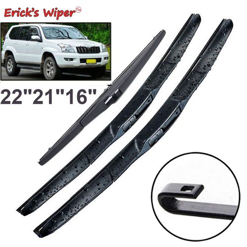 Erick's Wiper-Jeu D'essuie-Glaces Avant Et Arrière,Pour Toyota Prado 120 J120 2002-2009,Brosse De Pare-Brise 22 ""+ 21"" + 16
