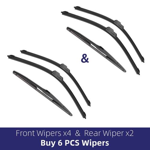 Essuie-Glace Avant Et Arrière En Caoutchouc Souple,Pour Toyota Prado 120 J120 2002 - 2009,Essuie-Glace Pare-Brise De Voiture 22 ""21"" 16 "",2007 2008 - Type 6 Wipers