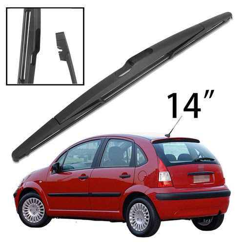 Balai D'essuie-Glace Pour Pare-Brise Arrière,Accessoires De Voiture,Balai D'essuie-Glace Pour Cristaux,C3,Mk1,2002-2009,14"" Balais Essuie Glace Bras - Type 14inch