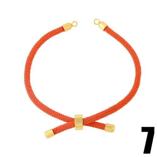 Chaîne En Corde De Coton Pour La Fabrication De Bracelets,En Cuivre Plaqué Or,Réglable,Création De Bijoux, Cana012