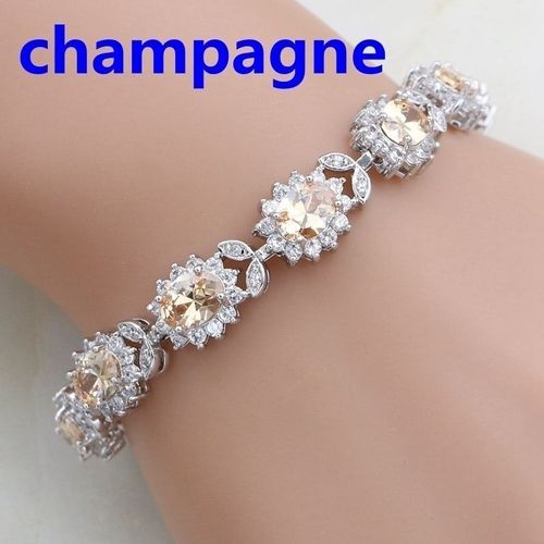 Bracelet À Maillons Croisés En Cristal Narvert Élégant Pour Femme,Accessoires De Mode De Luxe,Bracelet De Tennis,Fête De Mariage,Bijoux De Soirée