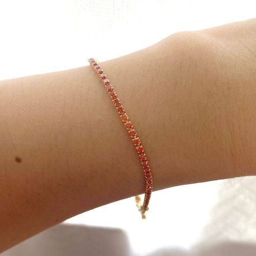 Bracelet Fin Cz Charbon Jotennis Pour Femme,Bijoux Pour Filles,Laiton Jaune Et Or,Document Féminin,9 Couleurs,2mm,15 Cm-17cm + 2cm