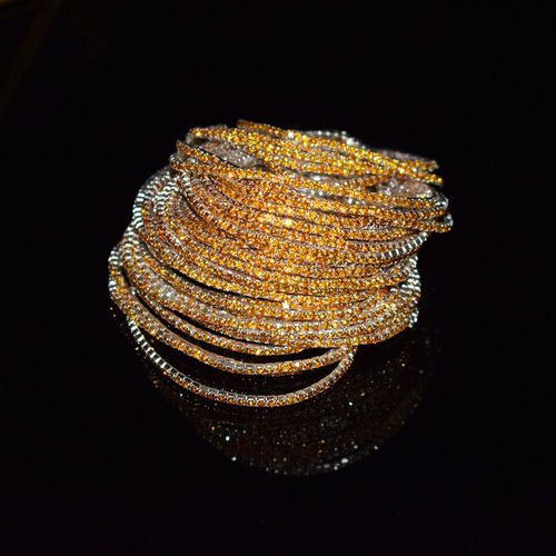 Bracelet En Cristal Brillant Transparent Pour Femme,Bracelet Élastique En Biscuits Complet,Cadeau Pour Femme,10 Pièces,27 Couleurs