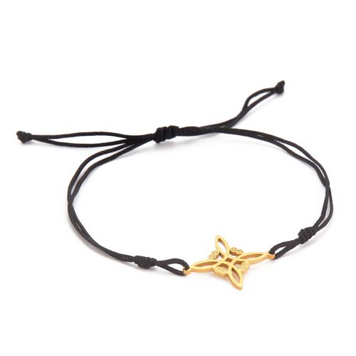 Bracelet En Corde Avec N?ud De Sorcière,En Acier Inoxydable,Breloque,Pendentif Sur La Main,Amulette Wicca,Bijoux,Cadeaux De Noël