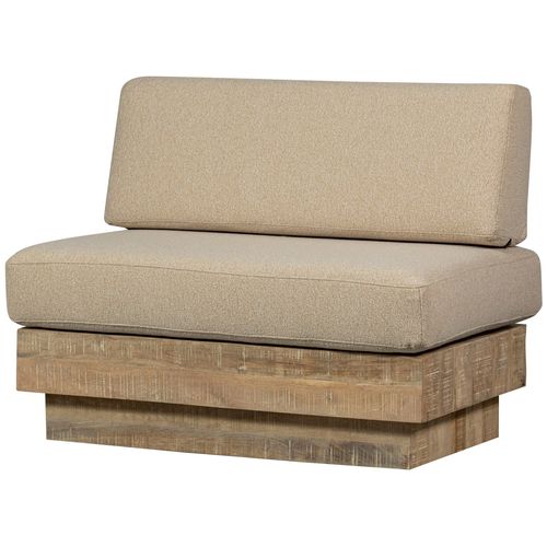 Banc En Bois De Manguier Oreillers Inclus Beige