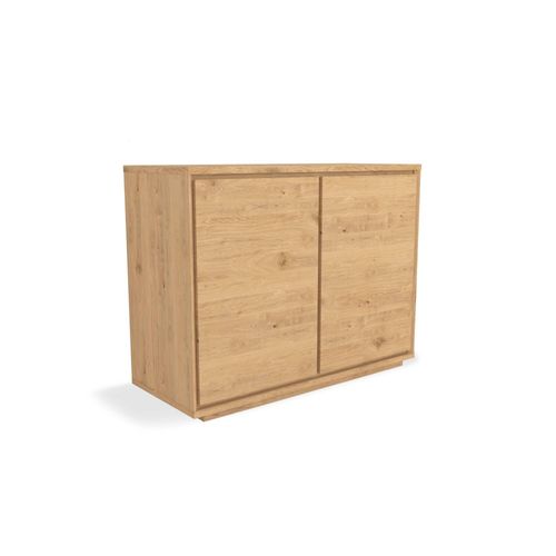 Buffet 2 Portes Effet Bois Clair