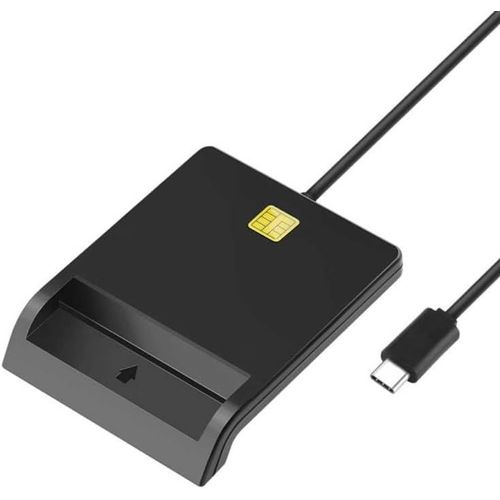 Lecteur carte CPS (Carte professionnel de santé) PC SC carte vitale monofente, compatible tout logiciel PLUG AND PLAY - USB A