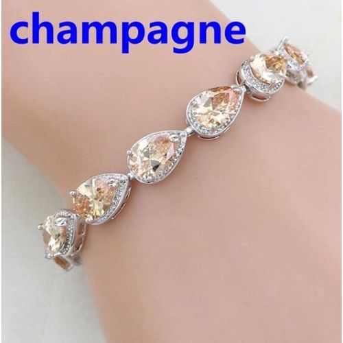 Bracelet À Breloques Tennis En Or Pour Femme,Bracelet En Cuir Chevelu Élégant,Vert Absorbe Ouissant,Cubique,Contre-Indiqué,Cadeau De Bijoux De Fête De Reconstitution Historique