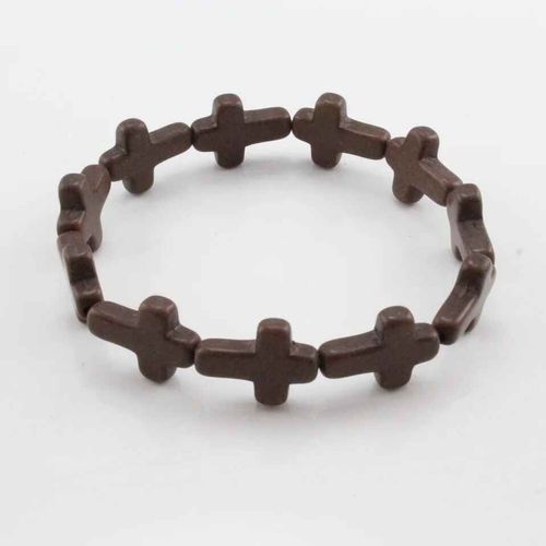 Bracelets De Croix De Perles De Pierre De Charme Pour Les Femmes Et Les Hommes,Bracelet De Boule Perlée Colorée,Fête Faite À La Main,Bijoux De Mode
