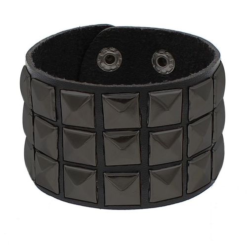 Bracelet En Cuir Unisexe Pour Hommes Et Femmes,Bracelet,Manchette,Goth,Punk,Rock,Halloween,Fête,Faveurs,Accessoires,Années 80