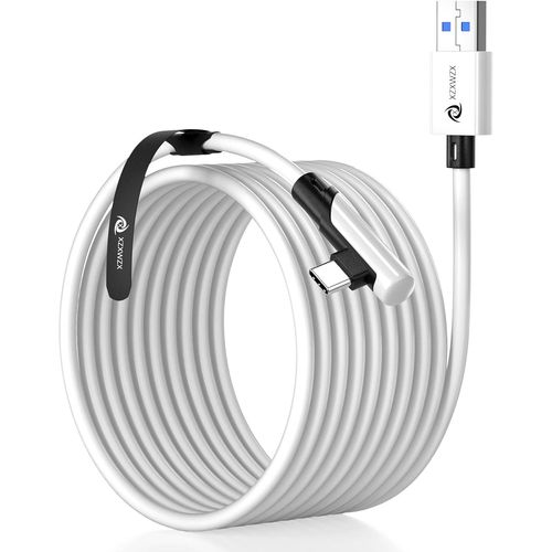 Câble De Liaison 5 M Compatible Avec Oculus Meta Quest 3, Quest 2/Quest 1/Quest Pro/Pico 4 Et Pc/Steam Vr, Cordon De Charge Usb 3.1 Vers Usb C Pour Casque Vr Et Pc De Jeu