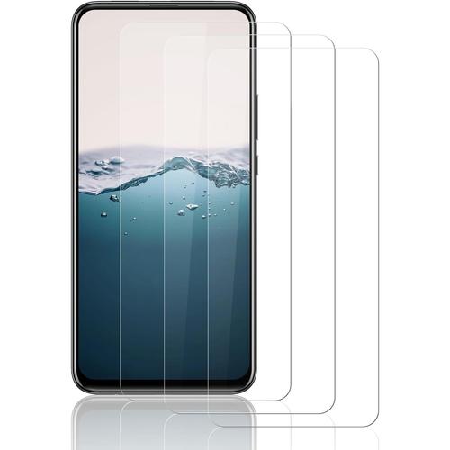 Vitre Protection Pour Huawei P Smart Z Verre Trempé, 3 Pièces Protege Ecran [Dureté 9h][Ultra Hd Claire][Anti Rayures] Ecran Protection