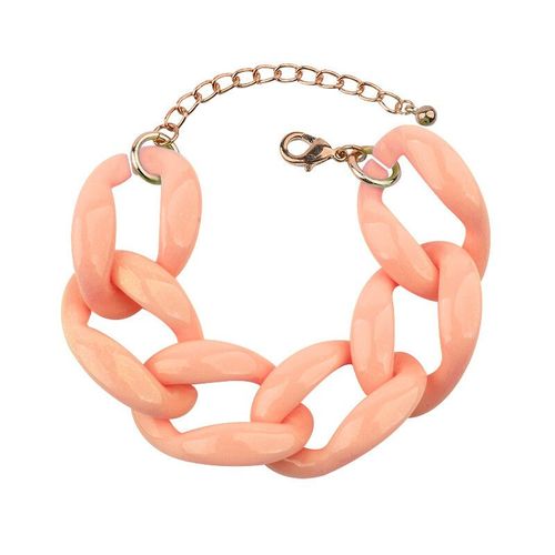 Bojiu-Bracelet À Maillons Colorés En Plastique Pour Femmes,14 Couleurs,Bijoux De Base,Rouge,Noir,Rose,Bleu,Vert,Mode,Bc199