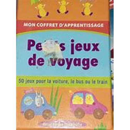 Mon Coffret D'apprentissage : Petits Jeux De Voyage..... 50 Jeux Pour La Voiture, Le Bus Ou Le Train : Pour Toute La Famille! Très Peu Servi, Vendu En Excellent État!