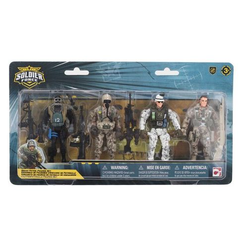 Soldier Force / Pack Ensemble De 5 Figurines D'action Avec Accessoires - Action Squad Set