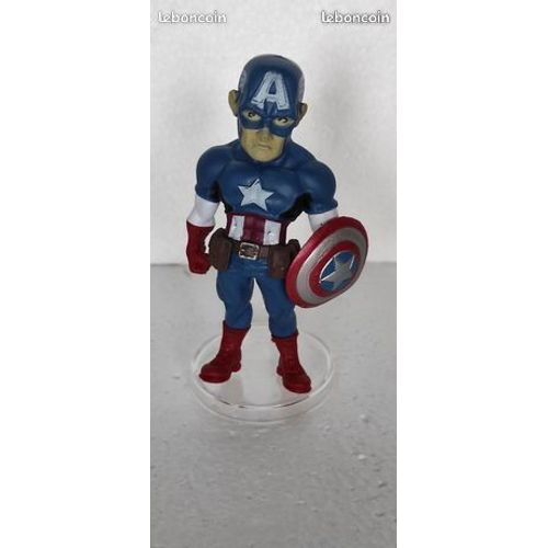 Figurine Captain America Super Heros Marvel 9 Cm Pvc Sur Socle