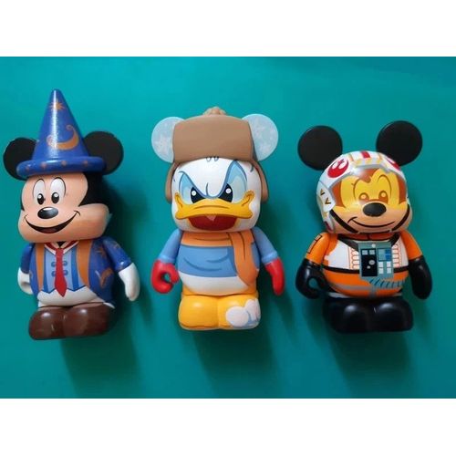 Lot 3 Figurines Vinylmation Disney Disneyland Paris