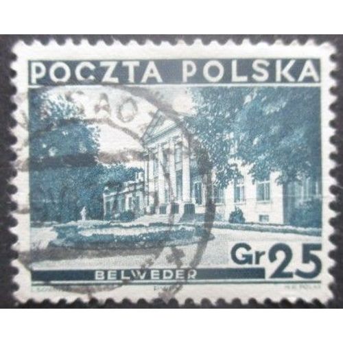 Pologne N°383 Palais Du Belvédère Oblitéré