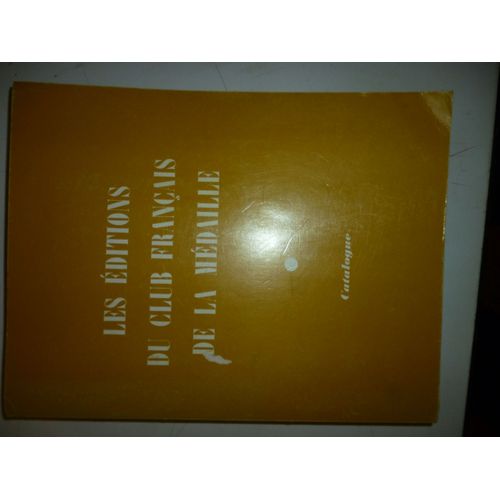 Les Editions Du Club Francais De La Medaille Catalogue 1983