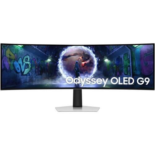 Ecran PC gaming Samsung Odyssey G9 49"" Incurvé 240 Hz Dual QHD Blanc et Noir