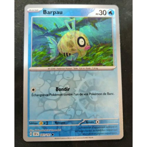Pokémon Barpau Reverse 041 / 191 Ev8 Etincelles Déferlantes