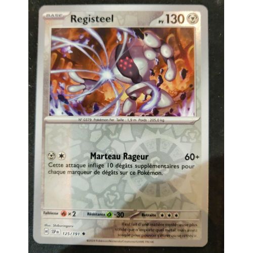 Pokémon Registeel Reverse 125 / 191 Ev8 Etincelles Déferlantes