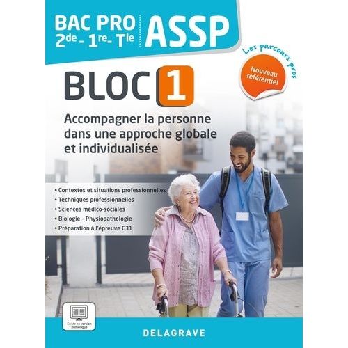 Assp 2de-1re-Tle Bac Pro - Bloc 1, Accompagner La Personne Dans Une Approche Globale Et Individualisée