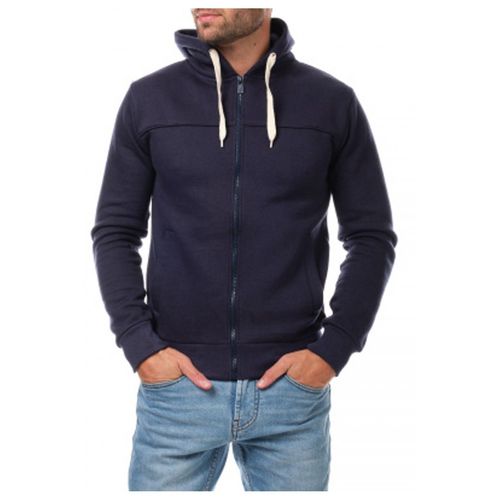 Sweat À Capuche Zippé Marine Homme