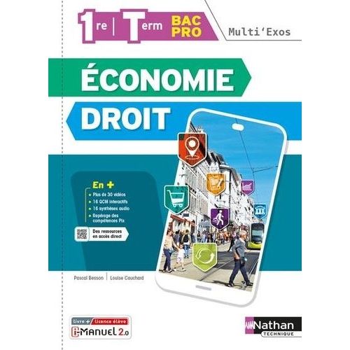 Economie-Droit 1re/Tle Bac Pro Multi'exos - Livre + Licence Élève