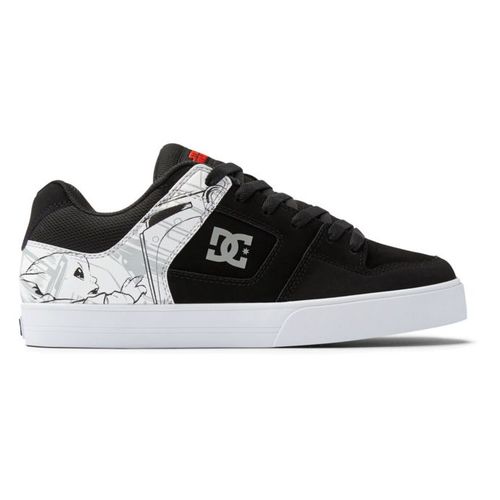 Dc Shoes Sw Pure Baskets Patin Noir Blanc Gris