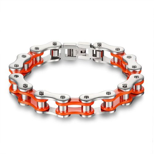 Bracelets Multicolores Punk Pour Hommes,Bijoux En Acier Inoxydable Pour Motard,Vélo,Moto