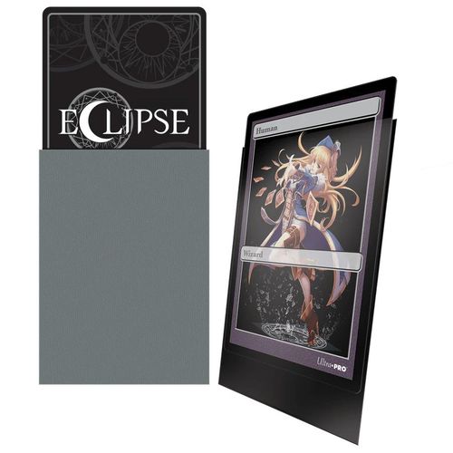 Ultra Pro - Eclipse Matte Sachet De 60 Protèges Cartes Petit Format Gris Fumée (62 X 89 Mm)