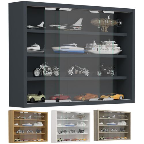 Vcm Bois Verre Suspendu Vitrine Murale Collectionneur Vitrine Agisa M