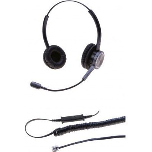 Dacomex Perl Binaural Headset Gooseneck Noise Cancel