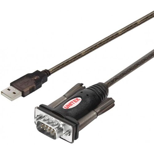 UNITEK Y-105 - Convertisseur Série USB 1.1 vers RS-232 Câble 140cm Interface Série HotPlug Compatible avec Windows, Server2003, Server2008, Linux, Noir